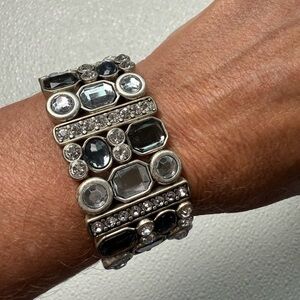 Lia Sophia Jewelry PARTY FAVOR‎ Stretch Bracelet in Silver